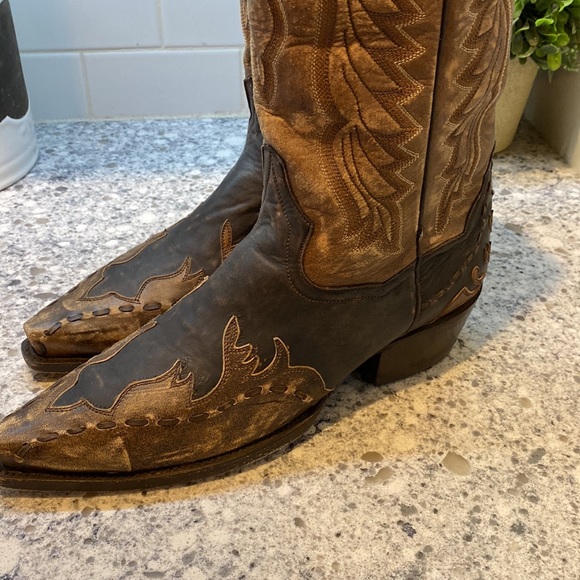 Dan Post Two-Tone Western Boots - Picture 5 of 8